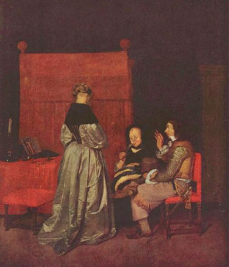 Gerard ter Borch the Younger Paternal Admonition China oil painting art